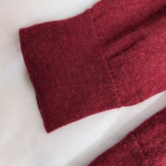 UNTUCKit Men's Heathered Red 1/4 Zip (100% Merino Wool), Size X-Large - Picture 4 of 8